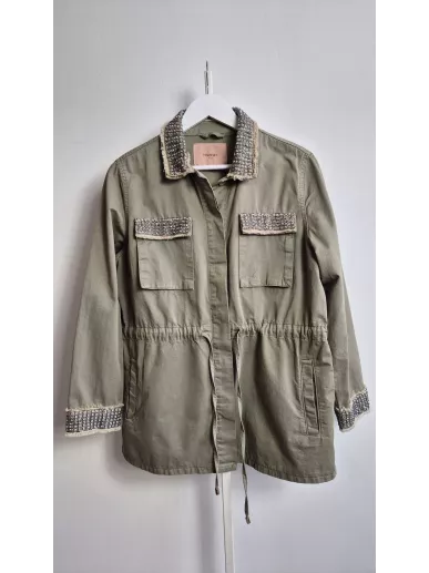 Bawełniana kurtka Twinset Milano z aplikacjami | Stylowy Komis