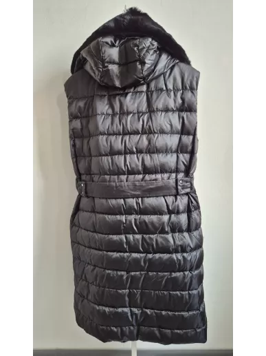 Max Mara The Cube dwustronna kamizelka puchowa z futrem | Stylowy Komi