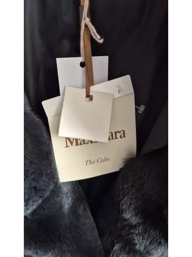 Max Mara The Cube dwustronna kamizelka puchowa z futrem | Stylowy Komi